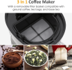 20 oz Iced Tea Coffee Maker with Reusable Filter â€“ Small Size, Hot Brewing Capability