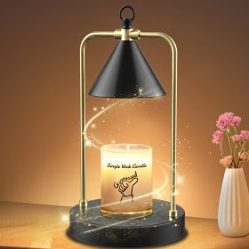 Candle Warmer Lamp with Timer-Dimmable Wax Warmer for Scented Wax Jar Candles, Electric Black Candle Lamp Warmer for Jar Candle