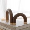 Wood Arch Decorative Objects - Book Shelf Decor Aesthetic, Modern Coffee Table Decor, Home DÃ©cor Accents, Wood Sculpture, Shelf Decorations