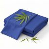 Luxuriously Soft 100% Viscose Derived from Bamboo 4-Piece sheet Set , Oeko-TEX Certified, California King - Indigo
