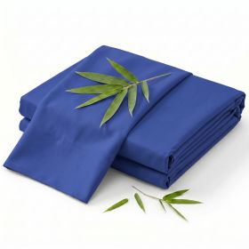 Luxuriously Soft 100% Viscose Derived from Bamboo 4-Piece sheet Set , Oeko-TEX Certified, California King - Indigo