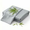 Luxuriously Soft 100% Viscose Derived from Bamboo 4-Piece sheet Set , Oeko-TEX Certified,California King - Lt Gray