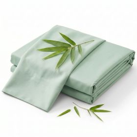 Luxuriously Soft 100% Viscose Derived from Bamboo 4-Piece sheet Set , Oeko-TEX Certified, California King - Seaglass