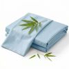 Luxuriously Soft 100% Viscose Derived from Bamboo 4-Piece sheet Set , Oeko-TEX Certified,California King - Sky