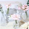 Glass Bud Vase Set of 5, Small Clear Flower Vases for Centerpieces in Bulk, Mini Vintage Vase for Wedding Decor, and Home Table DÃ©cor