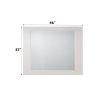 Naima II White High Gloss Finish Mirror