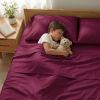 Luxuriously Soft 100% Viscose Derived from Bamboo 4-Piece sheet Set , Oeko-TEX Certified, California King - Merlot