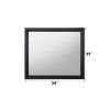 Ireland Black Finish Mirror