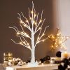 Artificial Tree for Christmas Decorations, 2FT Birch Tree with LED Lights