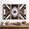 Set of 3 Aztec Wall Decor, 20.9"x 9.8" Wood Western Wall Art, Native American Tribal Southwestern Modern Boho Southwest